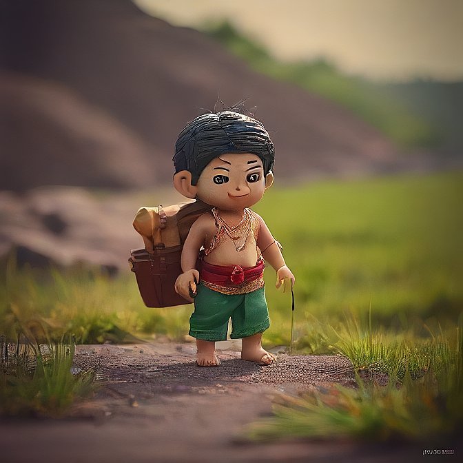 3D cartoon character art